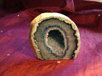2-3 inch Agate Geode Blue