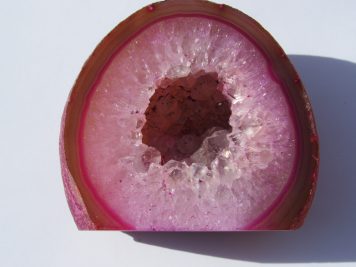 3-4 inch Agate Geode Pink
