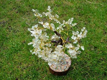 300 Clear Leaves Agate Gem Tree