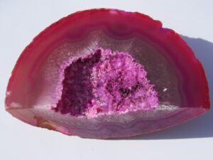4-5 inch Agate Geode Pink
