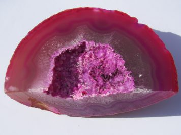 4-5 inch Agate Geode Pink