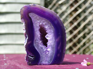 Agate Geode Purple