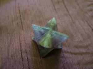 Amethyst Merkaba Star with slightly chipped corners