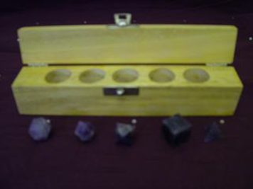 Amethyst Sacred Geometry Set 5 piece