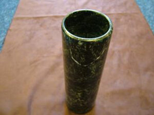 Black Marble Cylinder Vase
