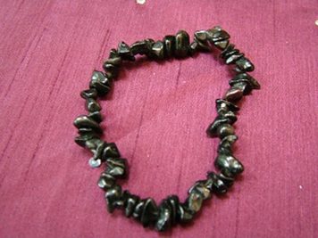Black Obsidian Gemchip Bracelet