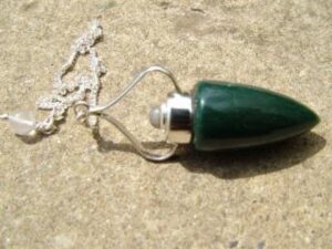 Bloodstone Double Stone Pendulum