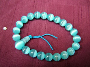 Blue Cat's Eye Powerbead Bracelet