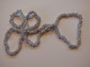 Blue Lace Agate 35 inch Gemchip Necklace