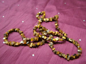 Blue Tiger Eye 35 inch Gemchip Necklace