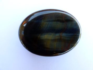 Blue Tiger Eye Thumb Stone