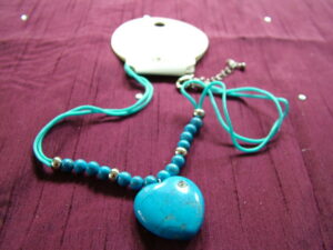Blue Twinkle Heart Pendant