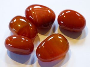 Carnelian Drilled Tumble Stone