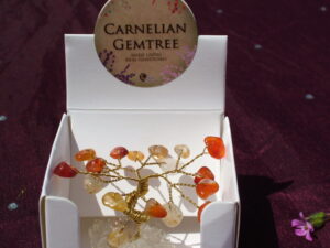 carnelian mini gem tree