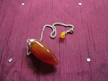 Carnelian Long Drop Pendulum