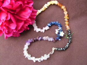 Chakra 20 inch Gemchip Necklace