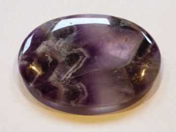 Chevron Amethyst Palm Stone