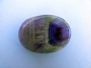Chevron Amethyst Thumb Stone