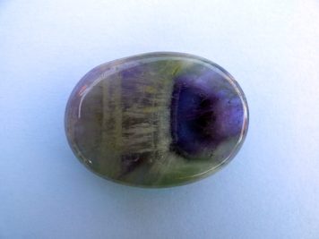 Chevron Amethyst Thumb Stone