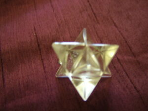 Crystal Quartz Merkaba Star - a litttle bigger