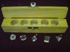 Crystal Quartz Sacred Geometry Set 5 piece