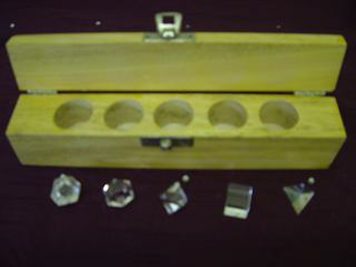 Crystal Quartz Sacred Geometry Set 5 piece