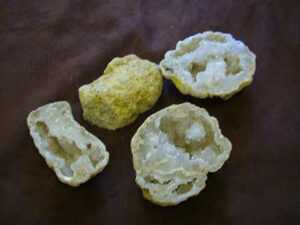 Cut & Polished Quartz Geode