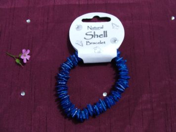 Dark Blue Shellchip Bracelet
