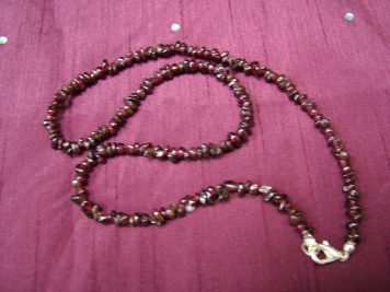 Garnet 20 inch Gemchip Necklace