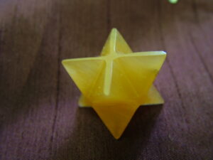Golden Quartz Merkaba Star