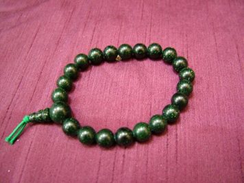 Green Goldstone Powerbead Bracelet