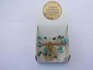 turquoise howlite mini gem tree