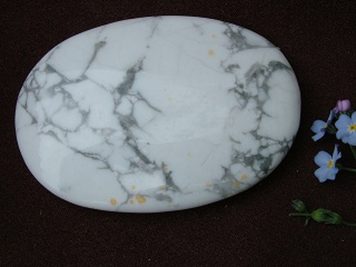 Howlite Palm Stone