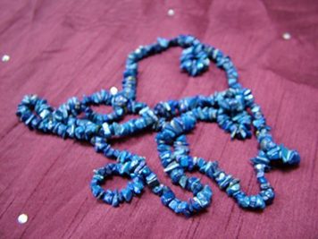 Lapis Lazuli 35 inch Gemchip Necklace