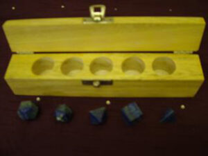 Lapis Lazuli Sacred Geometry Set 5 piece