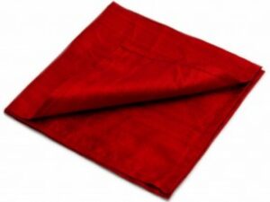 Large 100% SILK Reading Cloth - Deep Red (48 x 48 cm)