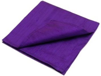 Large 100% SILK Reading Cloth - Purple (48 x 48 cm)