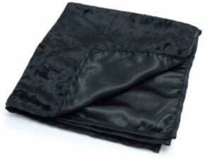 Large Black Reading Cloth - Velvet/Satin 60 x 60cm