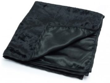 Large Black Reading Cloth - Velvet/Satin 60 x 60cm