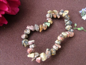 Leopard Skin Jasper Gemchip Bracelet