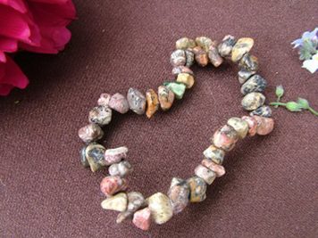 Leopard Skin Jasper Gemchip Bracelet