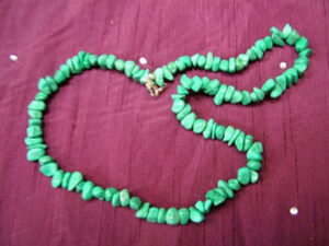 Malachite Howlite 20 inch Gemchip Necklace
