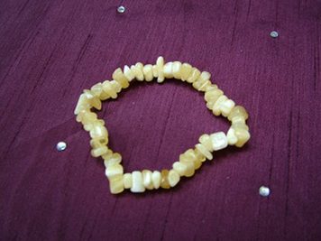 Orange Calcite Gemchip Bracelet