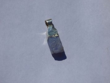 Pale Blue Lace Agate Pendant - ref. a10