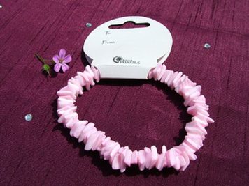 Pink Shellchip Bracelet