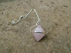 Rose Quartz Double Ended Pendulum