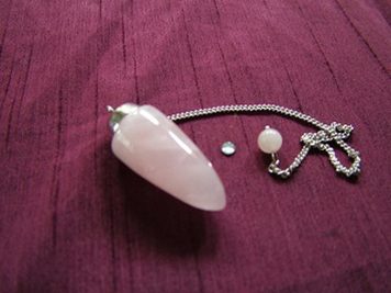 Rose Quartz Long Drop Pendulum