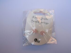 Rose Quartz Stud Earrings