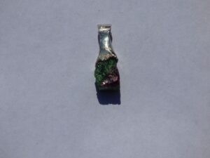 Ruby and Green Zoisite Pendant - ref. a15