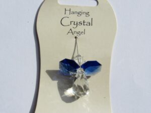 Sapphire Blue Hanging Crystal Angel